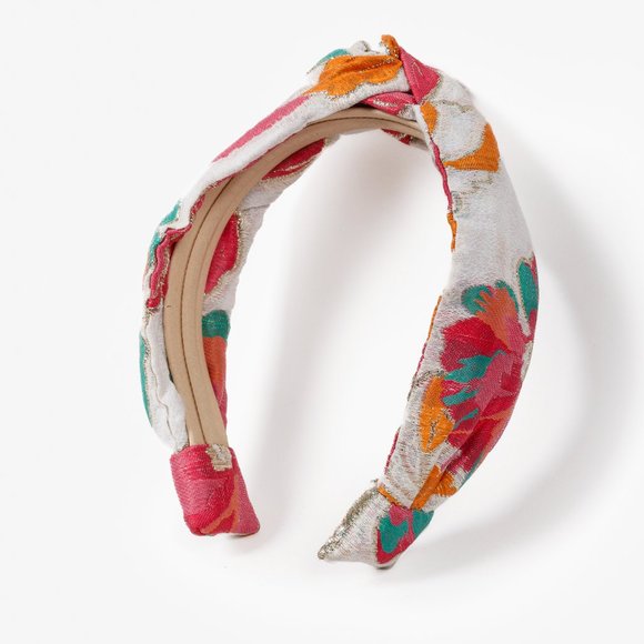 Autumn Adeigbo Floral Brocade Headband - Picture 1 of 6